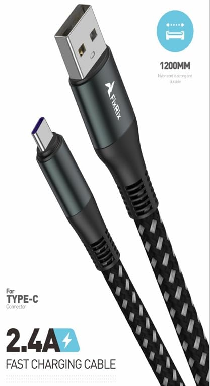 USB-A to USB-C Cable 1.2m Fast Charging Cable
