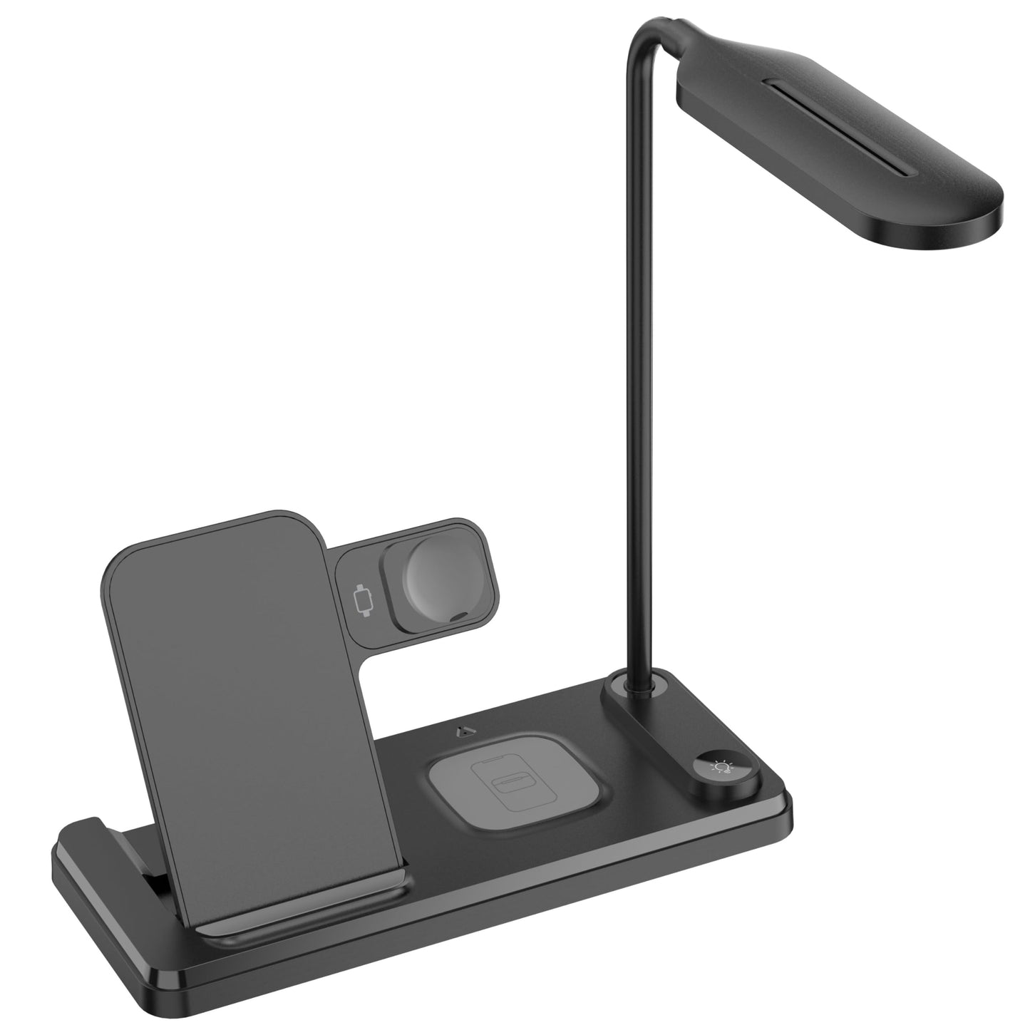 3in1 Qi-Ladestation 15W faltbar mit LED schwarz