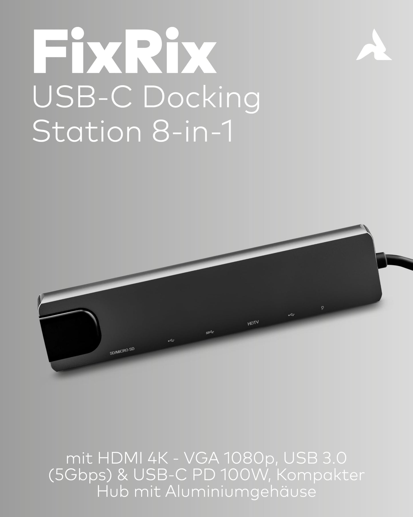 USB-C Hub 4in1 mit HDMI 4K & PD 100W