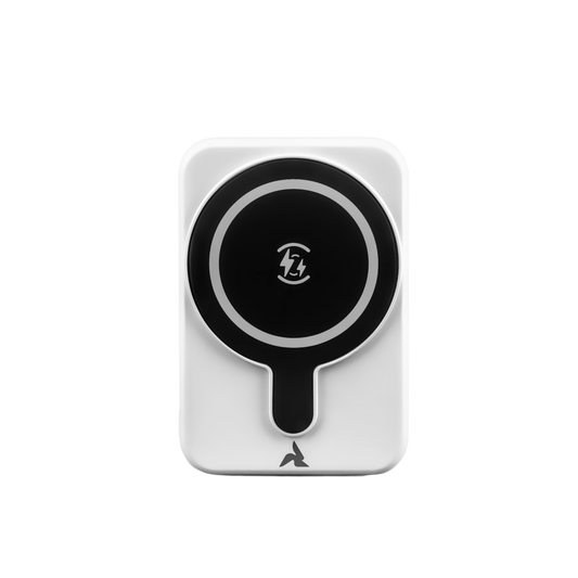 Magnetische Powerbank 5000mAh mit Qi weiß