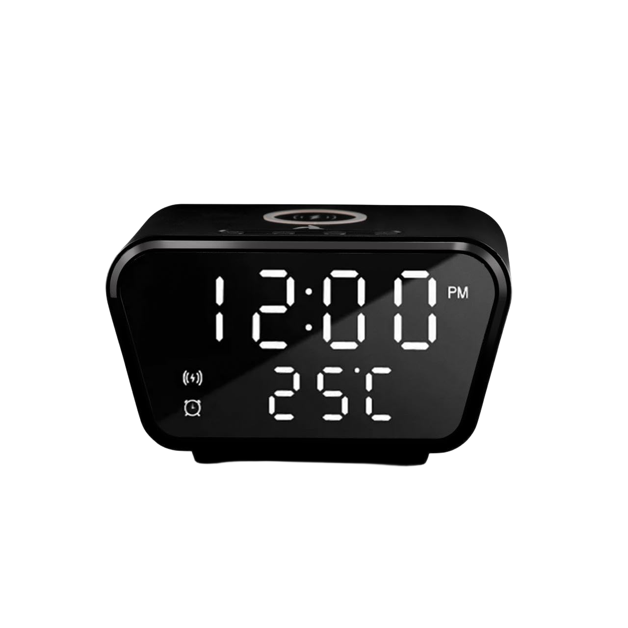 3-in-1 Qi Charging Station with Clock & Alarm Clock 10W