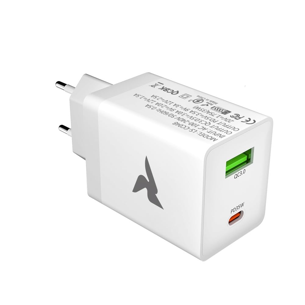 35W USB-C & USB-A Ladegerät mit Kabel weiß