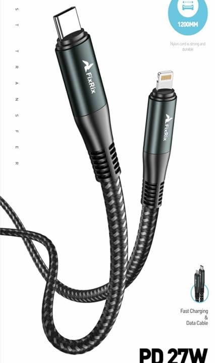 USB-C auf iOS Kabel 1,2m 27W Schnellladekabel