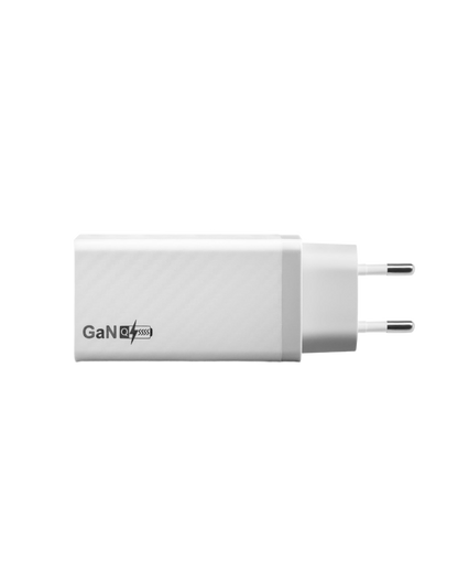 65W USB-C Schnellladegerät mit QC3.0 weiß