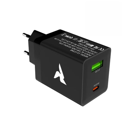 35W USB-C & USB-A Fast Charger Black