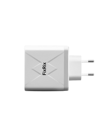 6-Port USB Ladegerät 55W mit USB-C & QC3.0 weiß