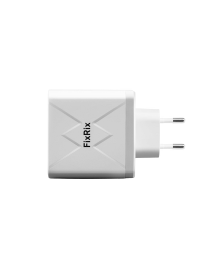 6-Port USB Ladegerät 55W mit USB-C & QC3.0 weiß
