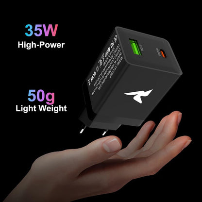 35W USB-C & USB-A Fast Charger Black