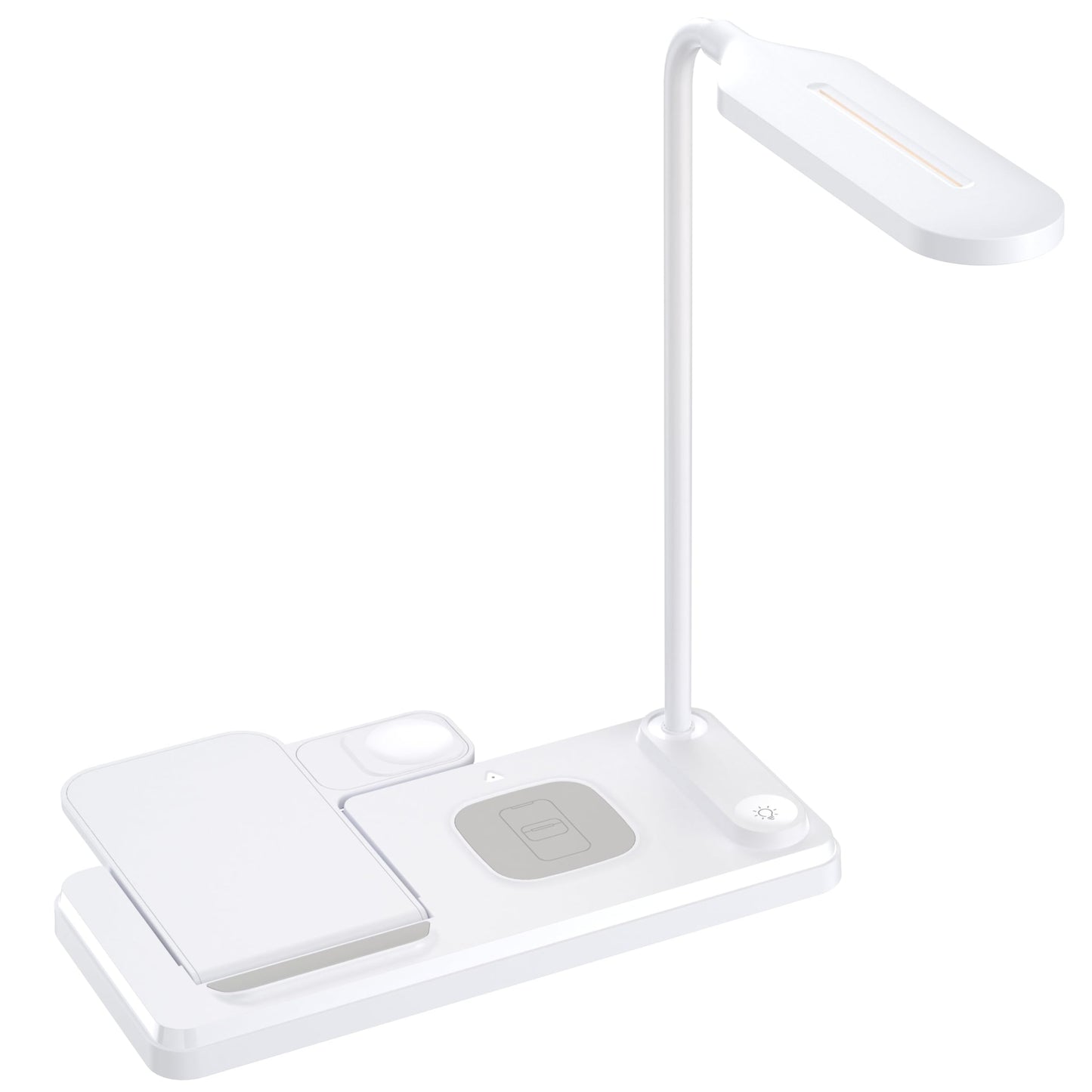 3in1 Qi-Ladestation 15W faltbar mit LED weiß