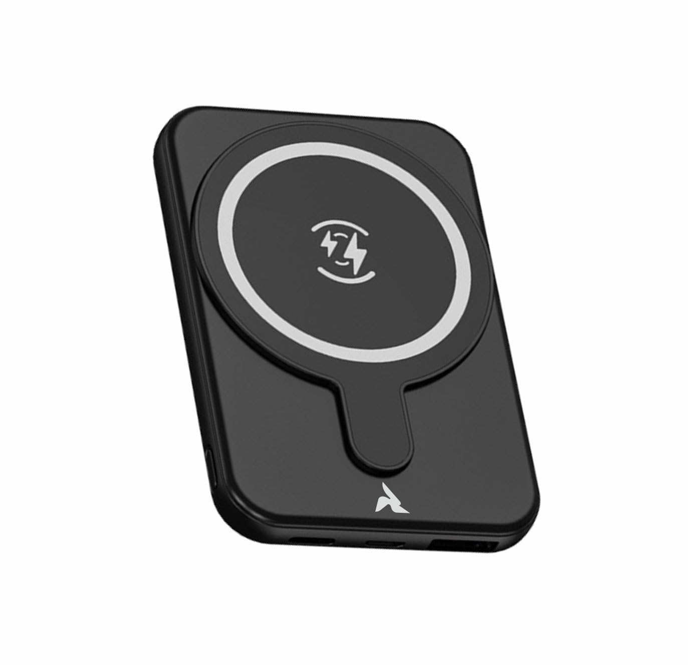 Magnetische Powerbank 5000mAh mit Qi schwarz