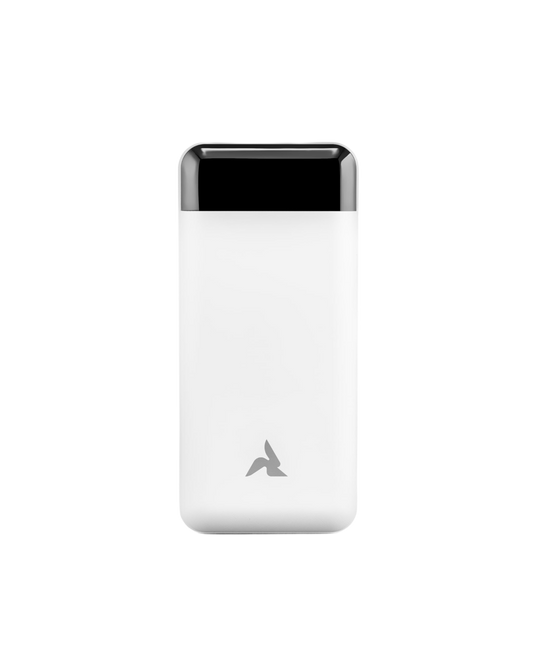 Powerbank 10.000mAh mit Kabel & LED weiß