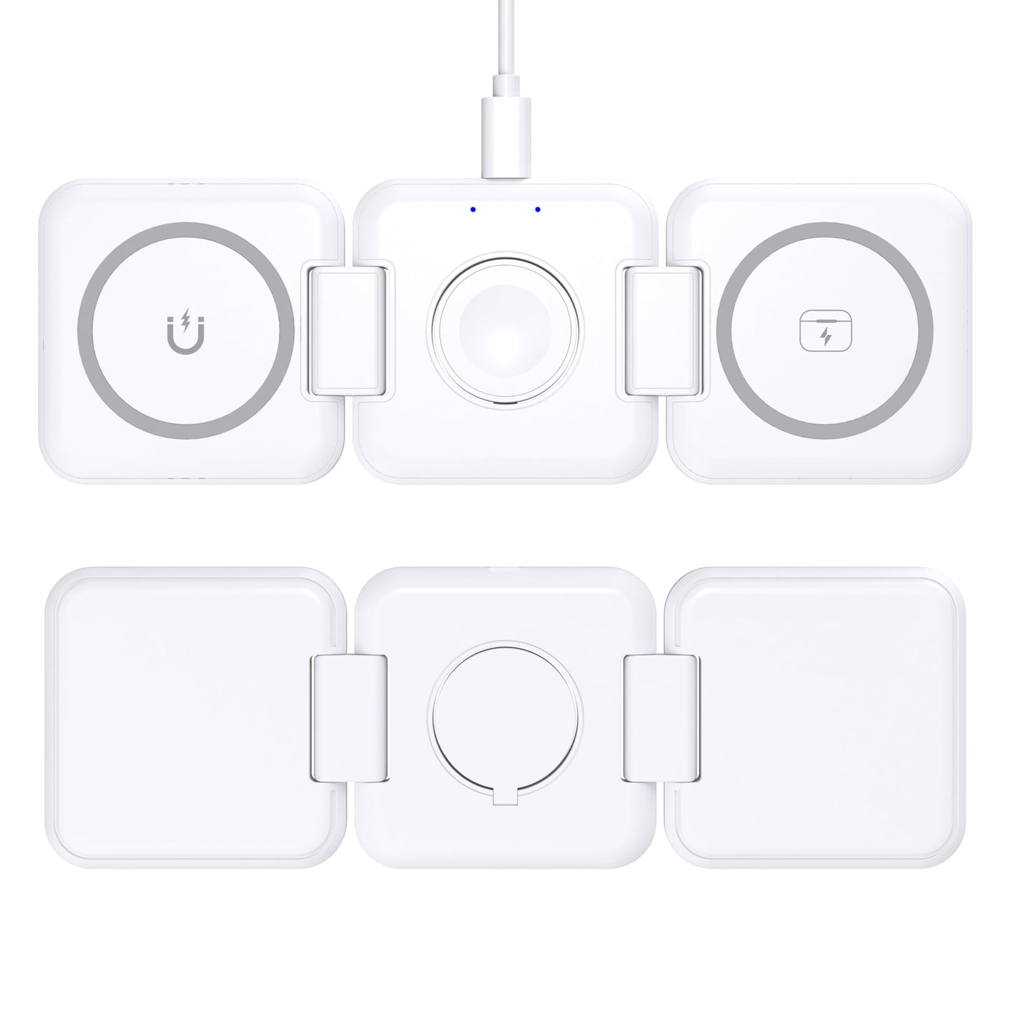 3in1 Qi-Ladestation 15W für Handy & Watch