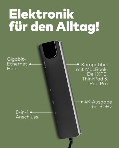 USB-C Hub 4in1 mit HDMI 4K & PD 100W