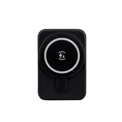 Magnetische Powerbank 5000mAh mit Qi schwarz