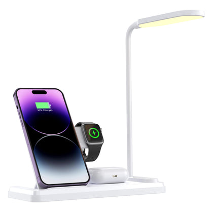 3in1 Qi-Ladestation 15W faltbar mit LED weiß