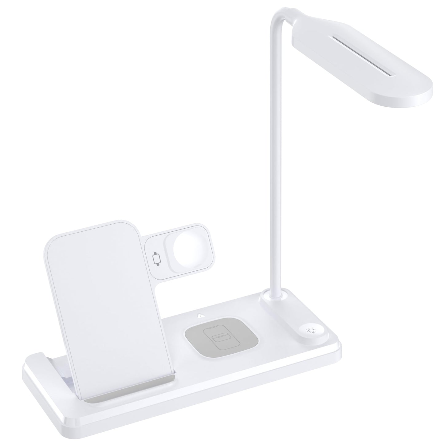3in1 Qi-Ladestation 15W faltbar mit LED weiß