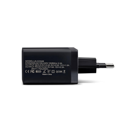 35W USB-C & USB-A Ladegerät mit Kabel schwarz