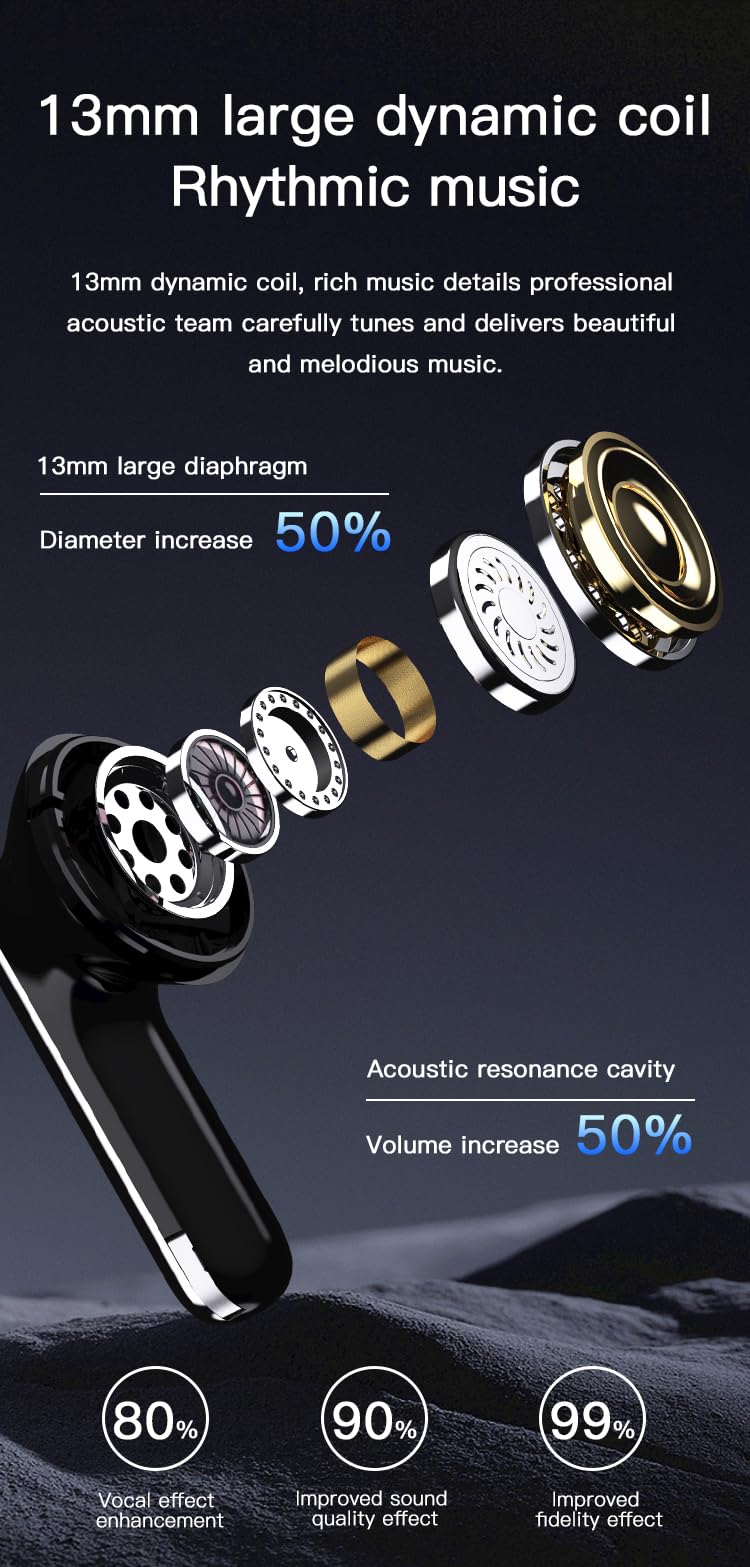 Bluetooth In-Ear Kopfhörer mit ANC schwarz