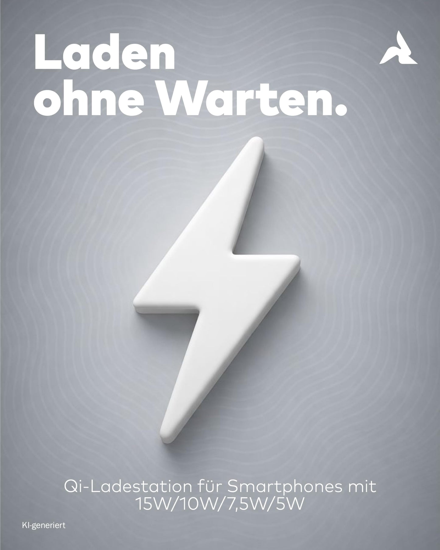 3in1 Qi-Ladestation 15W mit Wecker schwarz
