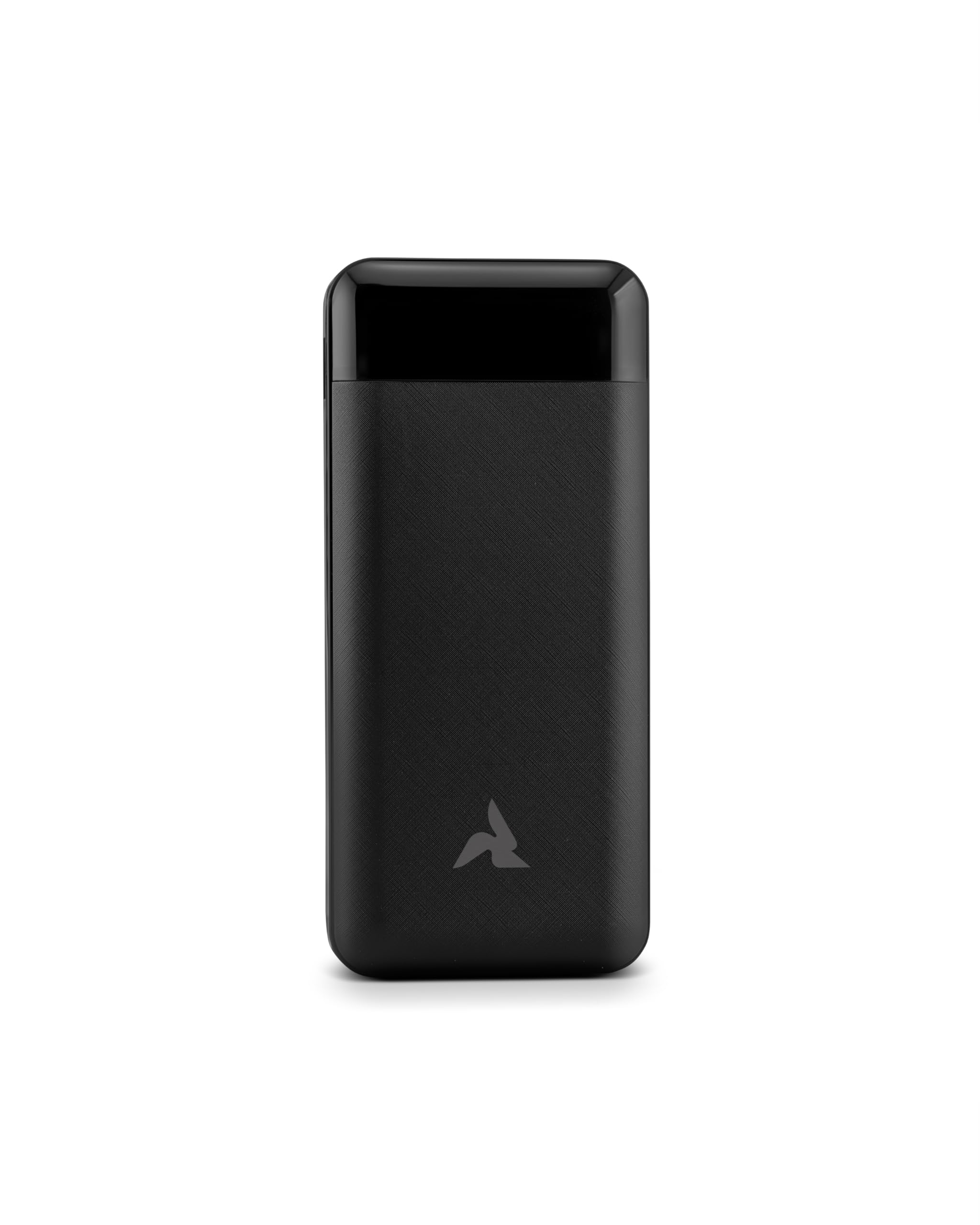 Powerbank 10.000mAh mit Kabel & LED schwarz