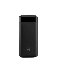 Powerbank 10.000mAh mit Kabel & LED schwarz