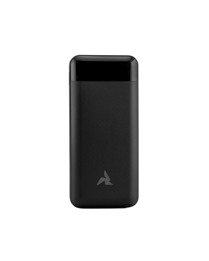 Powerbank 10.000mAh mit Kabel & LED schwarz