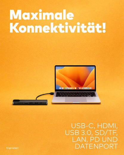USB-C Hub 4in1 mit HDMI 4K & PD 100W